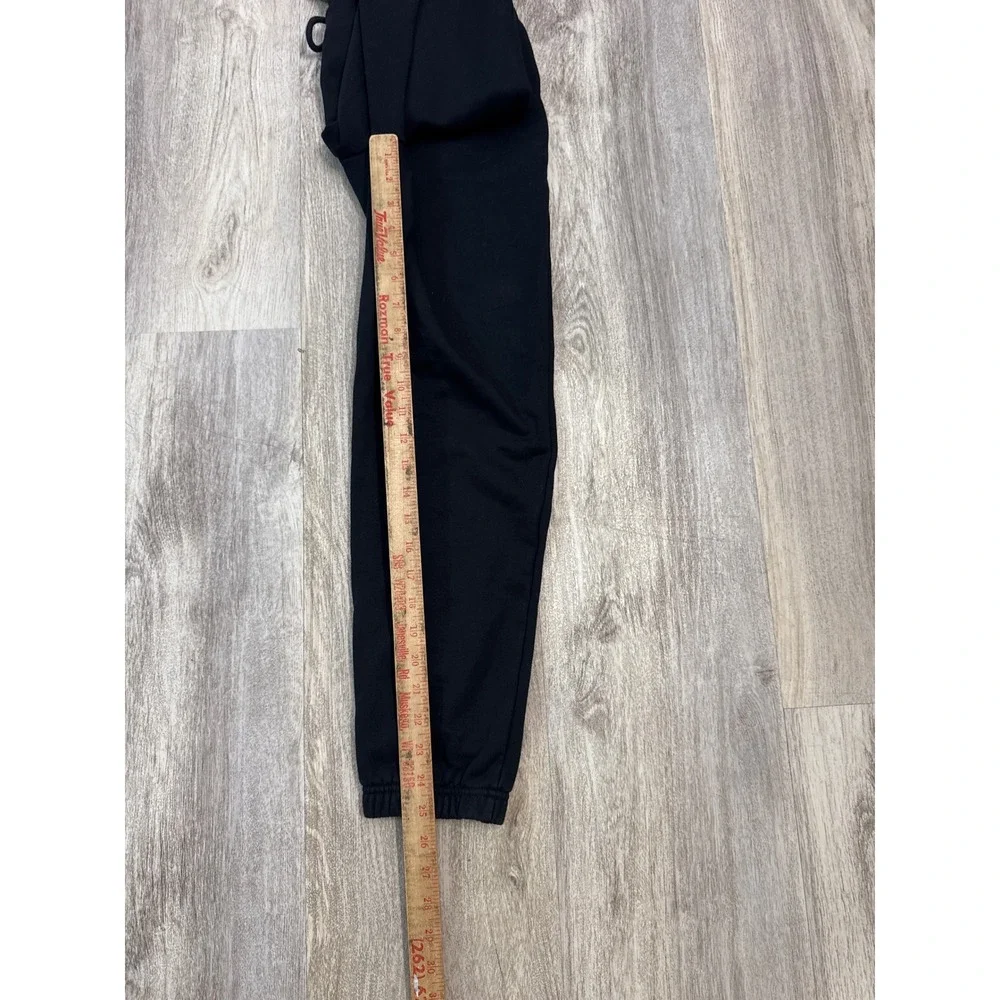 Alo Yoga Women Sweatpants Black Fleece Joggers Size Small High Rise